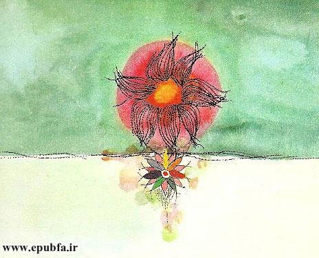 برگهایی از تکههای صافِ یخ از ساقه رویید. دانههای برف به هم چسبید و گل بلور، جلوی چشم خورشید، قد کشید